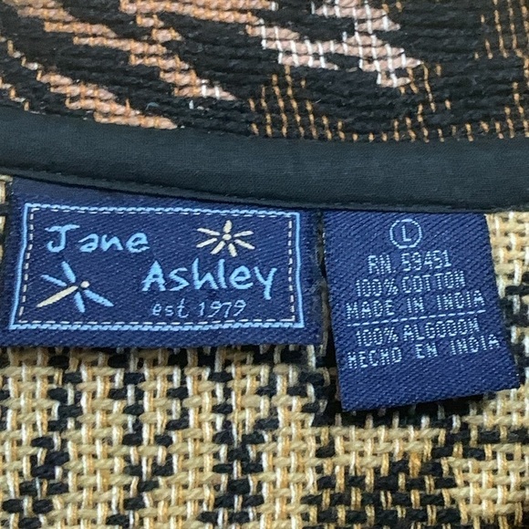 Jane Ashley Mixed Animal Print Woven Tapestry Button Unlined Blazer Coat L - Picture 13 of 17